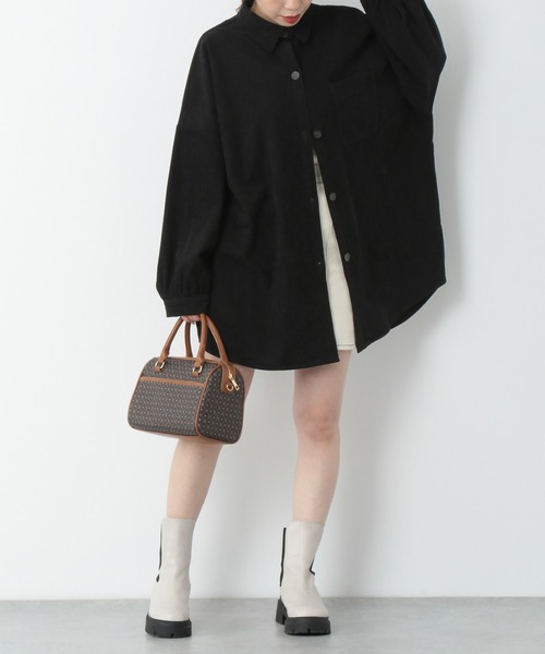 Heather（ヘザー）の「コーデュロイシャツ　237200（シャツ/ブラウス・レディース・アイボリー/ブラック/グリーン・FREE）」の15枚目の写真