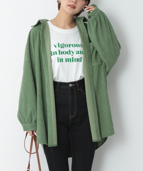 Heather（ヘザー）の「コーデュロイシャツ　237200（シャツ/ブラウス・レディース・アイボリー/ブラック/グリーン・FREE）」の18枚目の写真