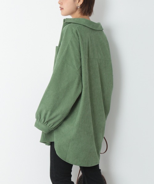 Heather（ヘザー）の「コーデュロイシャツ　237200（シャツ/ブラウス・レディース・アイボリー/ブラック/グリーン・FREE）」の20枚目の写真