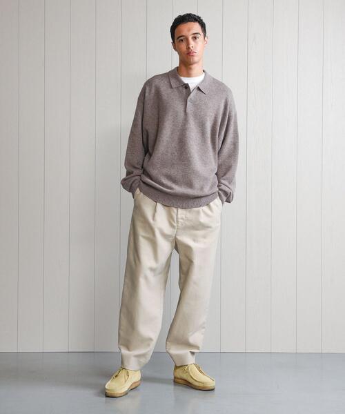 H　BEAUTY&YOUTH UNITED ARROWS（エイチビューティーアンドユースユナイテッドアローズ）の「＜H＞5GAUGE WOOL CASHMERE BALLOON KNIT SHIRT/ニット（ニット/セーター・メンズ・ベージュ/ロイヤルブルー/ダークグレー・S/M/L）」の12枚目の写真