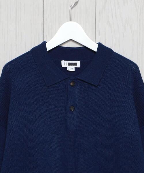 H　BEAUTY&YOUTH UNITED ARROWS（エイチビューティーアンドユースユナイテッドアローズ）の「＜H＞5GAUGE WOOL CASHMERE BALLOON KNIT SHIRT/ニット（ニット/セーター・メンズ・ベージュ/ロイヤルブルー/ダークグレー・S/M/L）」の17枚目の写真