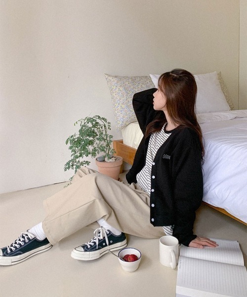 muahmuah(ムーアムーア)の「A'GEM/9 × .kom『muah muah/ムーアムーア』MUAH COTTON WIDE PANTS/コットン ワイドパンツ(その他パンツ・レディース・ブラック/ベージュ/ブラウン/カーキ・S/M)」の13枚目の写真