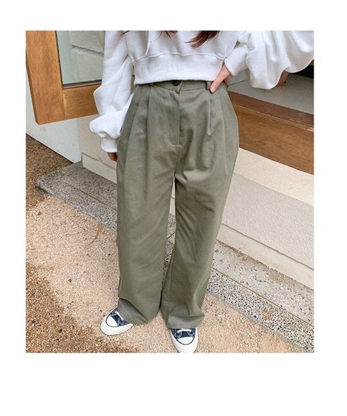 muahmuah(ムーアムーア)の「A'GEM/9 × .kom『muah muah/ムーアムーア』MUAH COTTON WIDE PANTS/コットン ワイドパンツ(その他パンツ・レディース・ブラック/ベージュ/ブラウン/カーキ・S/M)」の19枚目の写真