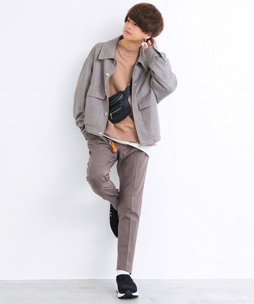 LIDNM（リドム）の「WIDE LOOSE SWEAT（スウェット・メンズ・ライトブラウン・LARGE）」の5枚目の写真