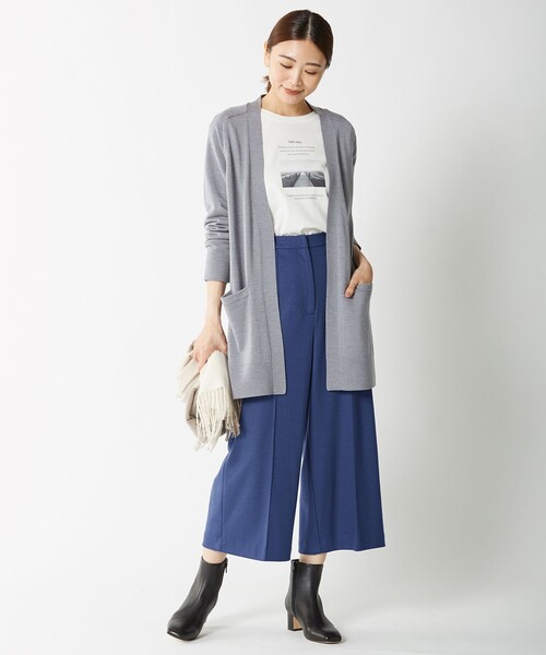 J.PRESS(ジェイプレス)の「【洗える】KNIT BASIC カーディガン(カーディガン/ボレロ・レディース・ライトグレー系/ブラウン系/ネイビー系/ダルブルー系/ワイン系・F)」の11枚目の写真