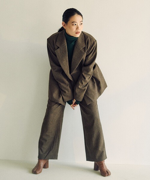 CREDONA（クレドナ）の「ハイウエストチェックPT（その他パンツ・レディース・ブラウン/ダークブラウン・S/M）」の20枚目の写真