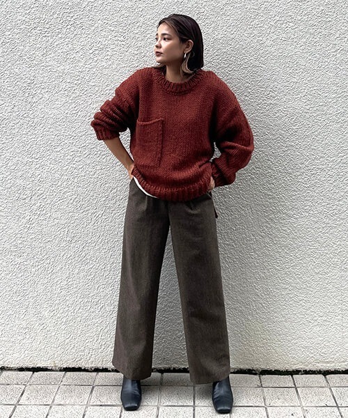 CREDONA（クレドナ）の「ハイウエストチェックPT（その他パンツ・レディース・ブラウン/ダークブラウン・S/M）」の10枚目の写真