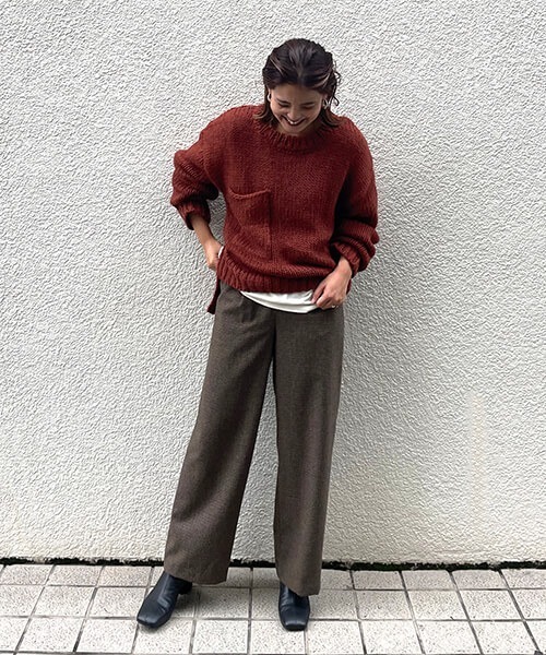 CREDONA（クレドナ）の「ハイウエストチェックPT（その他パンツ・レディース・ブラウン/ダークブラウン・S/M）」の11枚目の写真