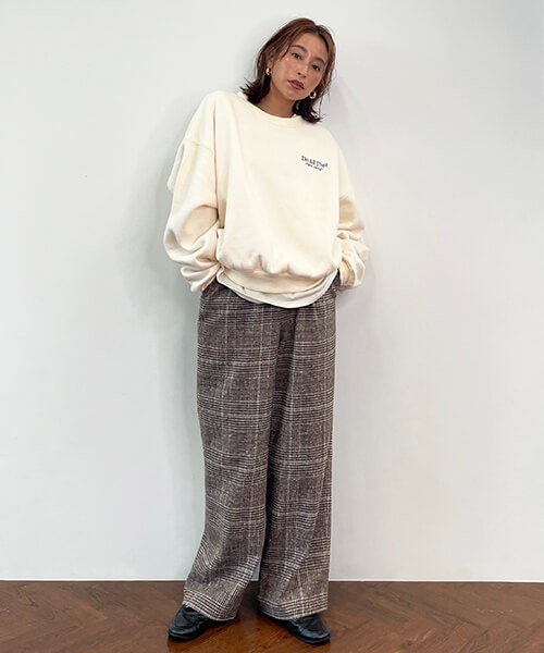 CREDONA（クレドナ）の「ハイウエストチェックPT（その他パンツ・レディース・ブラウン/ダークブラウン・S/M）」の3枚目の写真
