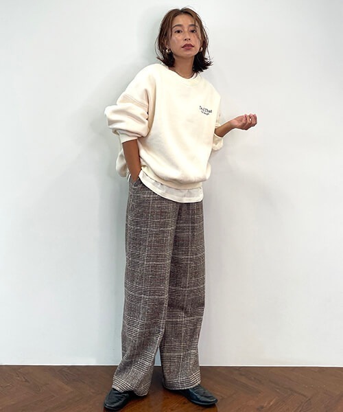 CREDONA（クレドナ）の「ハイウエストチェックPT（その他パンツ・レディース・ブラウン/ダークブラウン・S/M）」の5枚目の写真