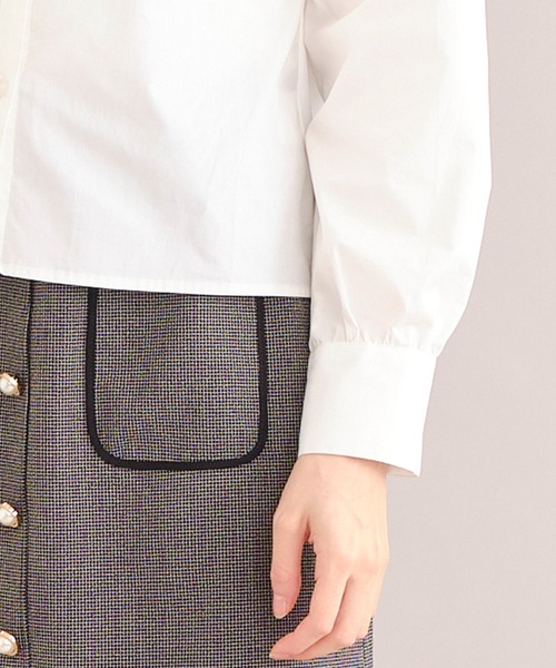 TITTY&CO.（ティティーアンドコー）の「プリーツカラーリボンブラウス（シャツ/ブラウス・レディース・オフホワイト/マルチ・FREE）」の9枚目の写真