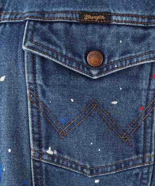 AG by aquagirl（エージーバイアクアガール）の「◆WRANGLER ペイントトラッカージャケット（デニムジャケット・レディース・ブルー系・38）」の10枚目の写真