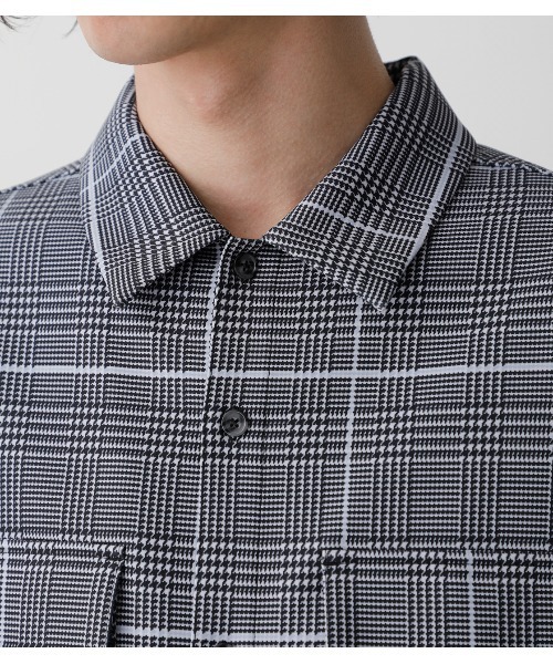 AZUL by moussy（アズールバイマウジー）の「STRETCH W POCKET SHIRT/ストレッチダブルポケットシャツ（シャツ/ブラウス・メンズ・ブラック/グレー系その他/カーキ・LARGE/MEDIUM）」の20枚目の写真