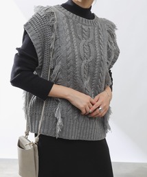 COLONY 2139 | ウールライクケーブルニットベスト(ベスト)