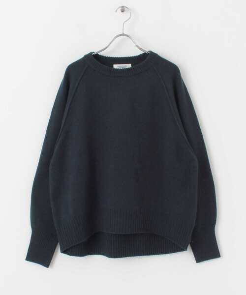 URBAN RESEARCH Sonny Label（アーバンリサーチサニーレーベル）の「URTECHウォッシャブルニットアウトシームプルオーバー（ニット/セーター・レディース・ライトグレー/イエロー/ネイビー・FREE）」の22枚目の写真