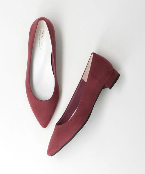 closet story（クローゼットストーリー）の「＜closet story（クローゼットストーリー）＞ポインテッド ローヒール パンプス（パンプス・レディース・ダークグレー/ブラウン/ワインレッド・24cm/23cm/24.5cm/23.5cm）」の3枚目の写真