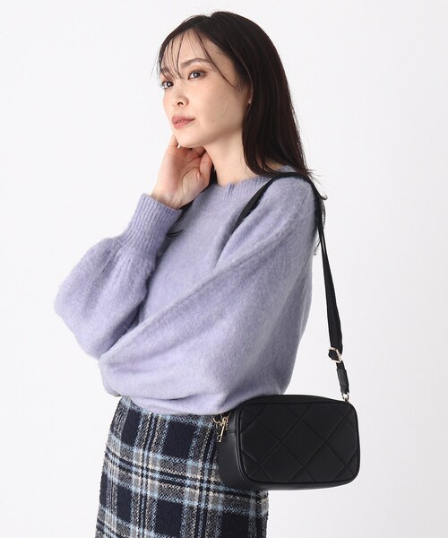 SOUP（スープ）の「◆【モヘヤ混】ドルマンスリーブ ゆるシルエットニット（ニット/セーター・レディース・ベージュ/ライトパープル/グレー・11/09/07）」の3枚目の写真