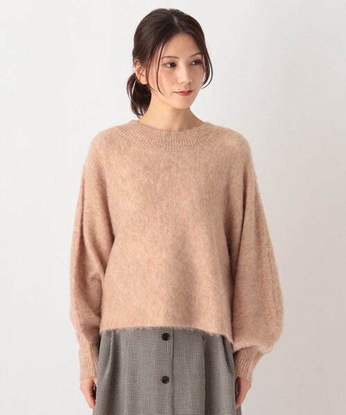 SOUP（スープ）の「◆【モヘヤ混】ドルマンスリーブ ゆるシルエットニット（ニット/セーター・レディース・ベージュ/ライトパープル/グレー・11/09/07）」の13枚目の写真