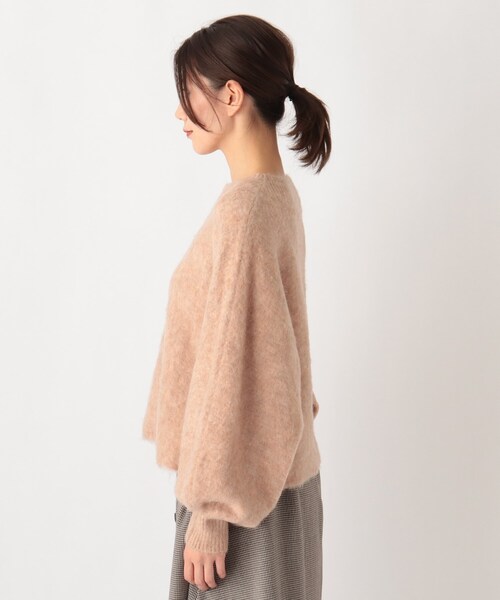 SOUP（スープ）の「◆【モヘヤ混】ドルマンスリーブ ゆるシルエットニット（ニット/セーター・レディース・ベージュ/ライトパープル/グレー・11/09/07）」の11枚目の写真