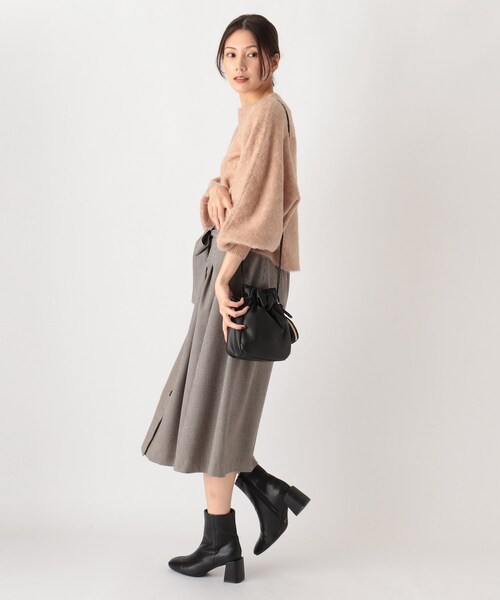 SOUP（スープ）の「◆【モヘヤ混】ドルマンスリーブ ゆるシルエットニット（ニット/セーター・レディース・ベージュ/ライトパープル/グレー・11/09/07）」の20枚目の写真