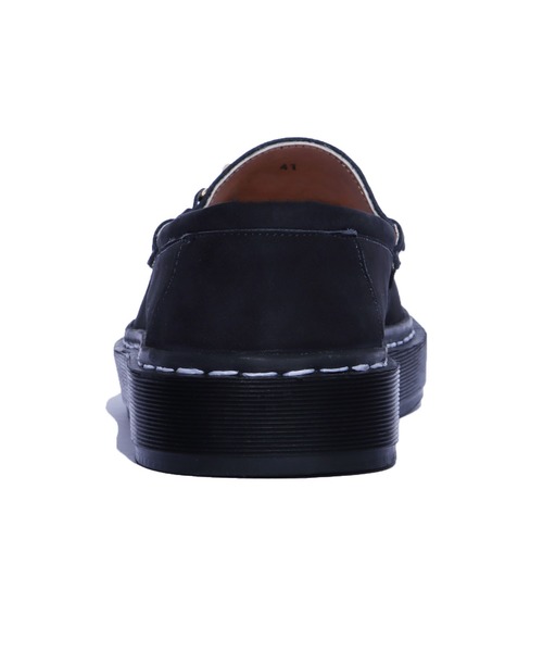 MANEBU（マネブ）の「MANEBU/マネブ "BITCH VILA" NUBUCK-FAT SOLE- ヌバック ビット タッセルローファー 厚底 配色 ステッチ（ローファー・メンズ・サンドベージュ/ブラック・43/37/40/38/42/41/36）」の7枚目の写真