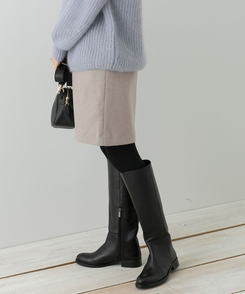 URBAN RESEARCH Sonny Label（アーバンリサーチサニーレーベル）の「メルトン風台形ミニスカート（スカート・レディース・ブラック/ブラウン/グレー系その他・36/38）」の6枚目の写真