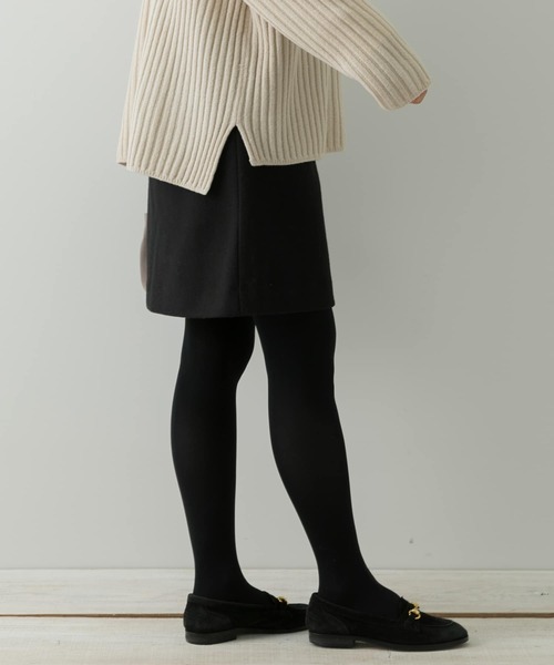 URBAN RESEARCH Sonny Label（アーバンリサーチサニーレーベル）の「メルトン風台形ミニスカート（スカート・レディース・ブラック/ブラウン/グレー系その他・36/38）」の9枚目の写真