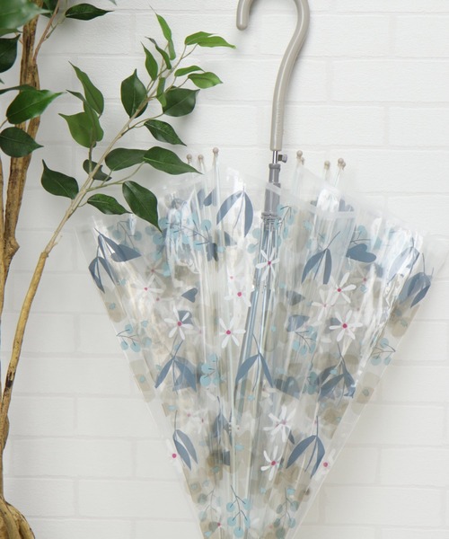 studio CLIP（スタディオクリップ）の「フルールビニール傘（長傘・レディース・グレー/イエロー/ピンク・FREE）」の2枚目の写真