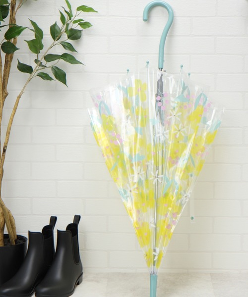 studio CLIP（スタディオクリップ）の「フルールビニール傘（長傘・レディース・グレー/イエロー/ピンク・FREE）」の3枚目の写真