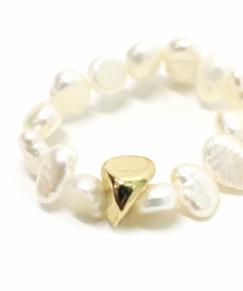 DONOBAN（ドノバン）の「淡水パールリング（リング・レディース・ゴールド・ONESIZE）」の5枚目の写真