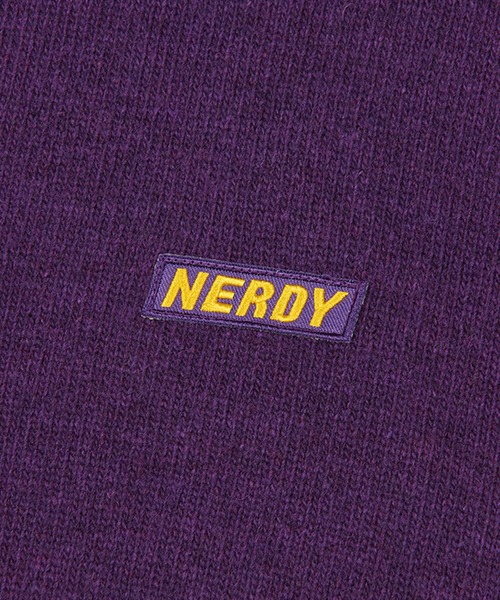 NERDY(ノルディ)の「NERDY Logo Crewneck Sweater / ノルディー クルーネック セーター(ニット/セーター・レディース・ホワイト/ブラック/パープル・S/M)」の7枚目の写真