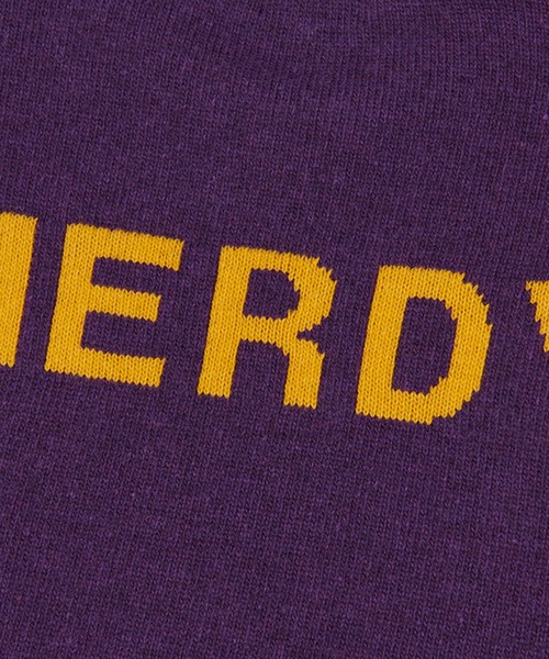 NERDY(ノルディ)の「NERDY Logo Crewneck Sweater / ノルディー クルーネック セーター(ニット/セーター・レディース・ホワイト/ブラック/パープル・S/M)」の8枚目の写真