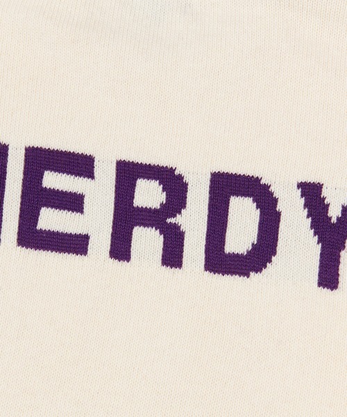 NERDY(ノルディ)の「NERDY Logo Crewneck Sweater / ノルディー クルーネック セーター(ニット/セーター・レディース・ホワイト/ブラック/パープル・S/M)」の17枚目の写真