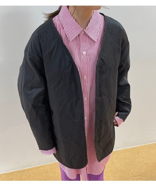 FREAK'S STORE(フリークスストア)の「ライナー付CT(ミリタリージャケット・レディース・ブラック/キャメル・フリ-)」の10枚目の写真