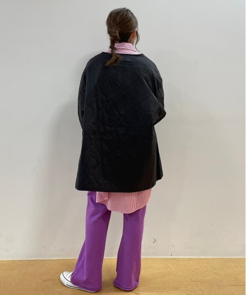 FREAK'S STORE(フリークスストア)の「ライナー付CT(ミリタリージャケット・レディース・ブラック/キャメル・フリ-)」の8枚目の写真