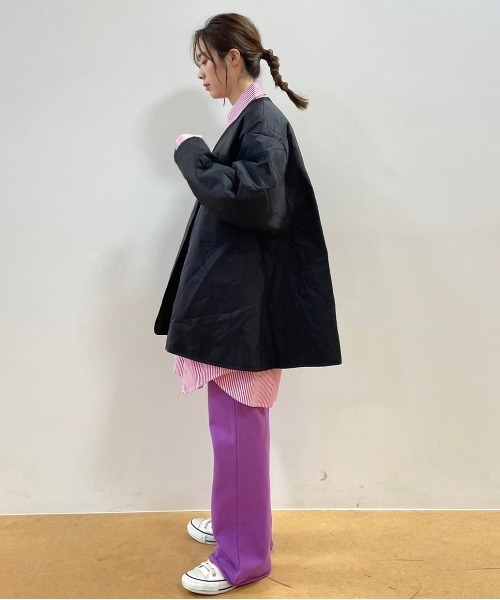 FREAK'S STORE(フリークスストア)の「ライナー付CT(ミリタリージャケット・レディース・ブラック/キャメル・フリ-)」の9枚目の写真