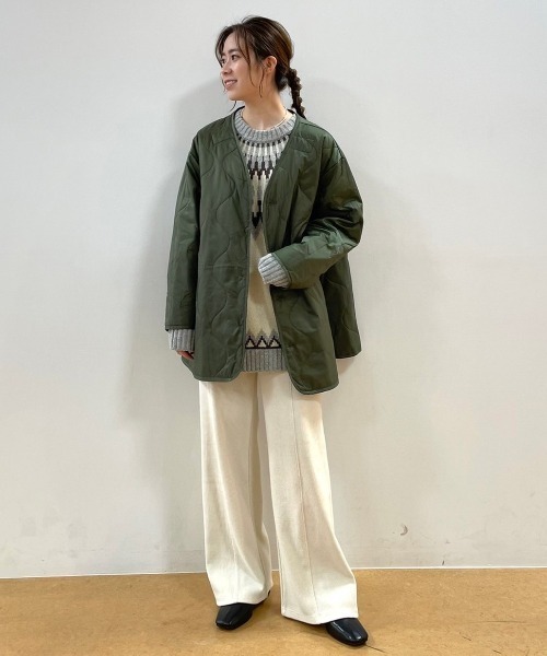 FREAK'S STORE(フリークスストア)の「ライナー付CT(ミリタリージャケット・レディース・ブラック/キャメル・フリ-)」の18枚目の写真