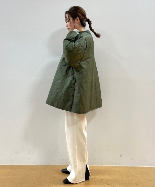 FREAK'S STORE(フリークスストア)の「ライナー付CT(ミリタリージャケット・レディース・ブラック/キャメル・フリ-)」の21枚目の写真