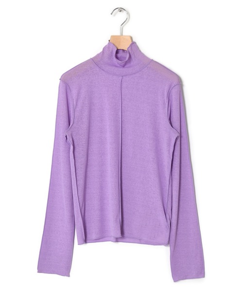 w closet（ダブルクローゼット）の「アウトロックタートルネックプルオーバー（Tシャツ/カットソー・レディース・ブラック/オフホワイト/グリーン/ラベンダー/イエロー系その他・FREE）」の4枚目の写真