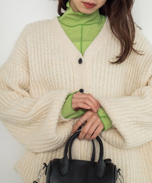 w closet（ダブルクローゼット）の「アウトロックタートルネックプルオーバー（Tシャツ/カットソー・レディース・ブラック/オフホワイト/グリーン/ラベンダー/イエロー系その他・FREE）」の15枚目の写真