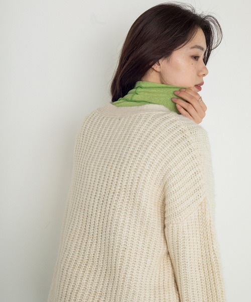 w closet（ダブルクローゼット）の「アウトロックタートルネックプルオーバー（Tシャツ/カットソー・レディース・ブラック/オフホワイト/グリーン/ラベンダー/イエロー系その他・FREE）」の16枚目の写真