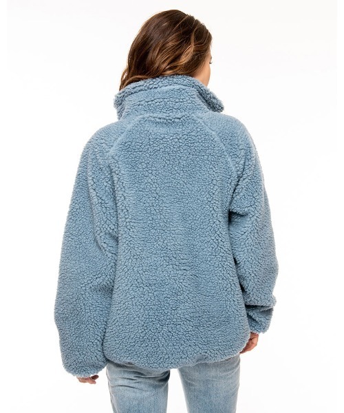 BILLABONG(ビラボン)の「BILLABONG レディース 【A/Div.】 ADIV BOA FLEECE JACK ジャケット 【2021年秋冬モデル】/ビラボンモコモコボアブルゾン(ブルゾン・レディース・ブラウン/オフホワイト/ブルー・MEDIUM/LARGE)」の7枚目の写真