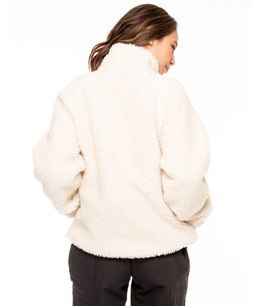 BILLABONG(ビラボン)の「BILLABONG レディース 【A/Div.】 ADIV BOA FLEECE JACK ジャケット 【2021年秋冬モデル】/ビラボンモコモコボアブルゾン(ブルゾン・レディース・ブラウン/オフホワイト/ブルー・MEDIUM/LARGE)」の15枚目の写真