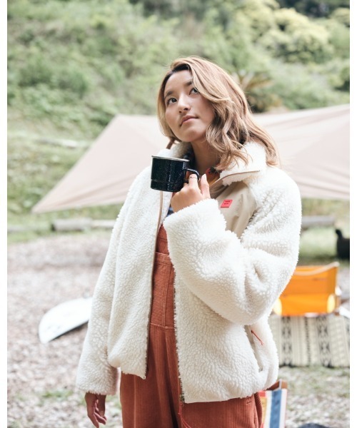 BILLABONG(ビラボン)の「BILLABONG レディース 【A/Div.】 ADIV BOA FLEECE JACK ジャケット 【2021年秋冬モデル】/ビラボンモコモコボアブルゾン(ブルゾン・レディース・ブラウン/オフホワイト/ブルー・MEDIUM/LARGE)」の11枚目の写真