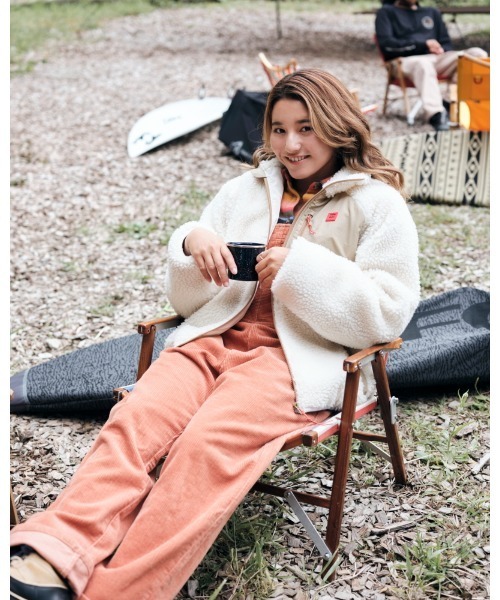BILLABONG(ビラボン)の「BILLABONG レディース 【A/Div.】 ADIV BOA FLEECE JACK ジャケット 【2021年秋冬モデル】/ビラボンモコモコボアブルゾン(ブルゾン・レディース・ブラウン/オフホワイト/ブルー・MEDIUM/LARGE)」の12枚目の写真