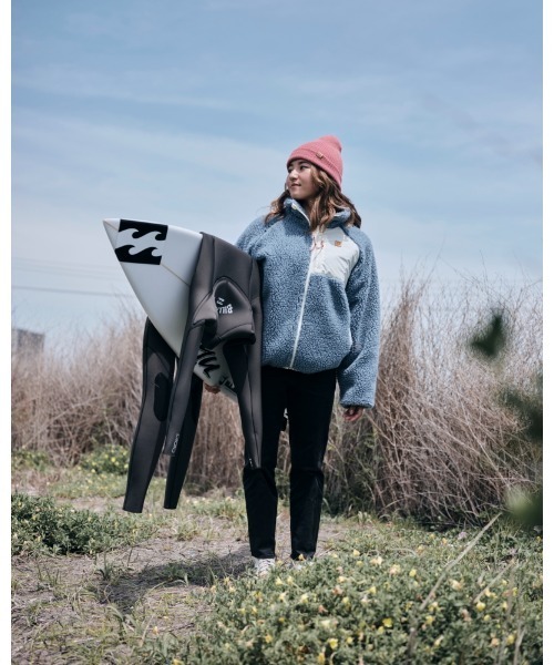 BILLABONG(ビラボン)の「BILLABONG レディース 【A/Div.】 ADIV BOA FLEECE JACK ジャケット 【2021年秋冬モデル】/ビラボンモコモコボアブルゾン(ブルゾン・レディース・ブラウン/オフホワイト/ブルー・MEDIUM/LARGE)」の22枚目の写真