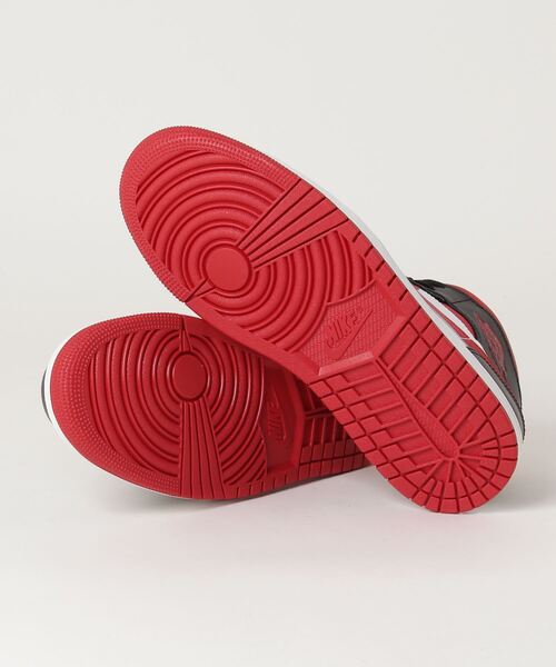 NIKE（ナイキ）の「NIKE AIR JORDAN 1 MID 554724-122/133（スニーカー・メンズ・レッド/オレンジ・27cm/27.5cm/28cm/26.5cm）」の4枚目の写真