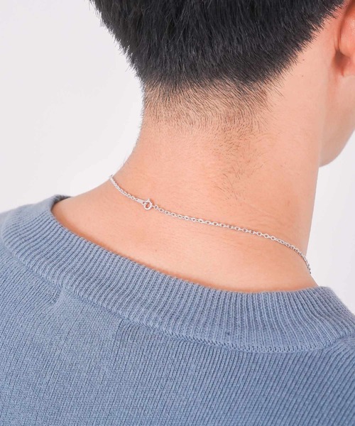 LION HEART(ライオンハート)の「LH for Gift ロゴダブルリングネックレス/コンビネーションカラー/シルバー925(ネックレス・メンズ・シルバー×ブラック・50cm)」の16枚目の写真