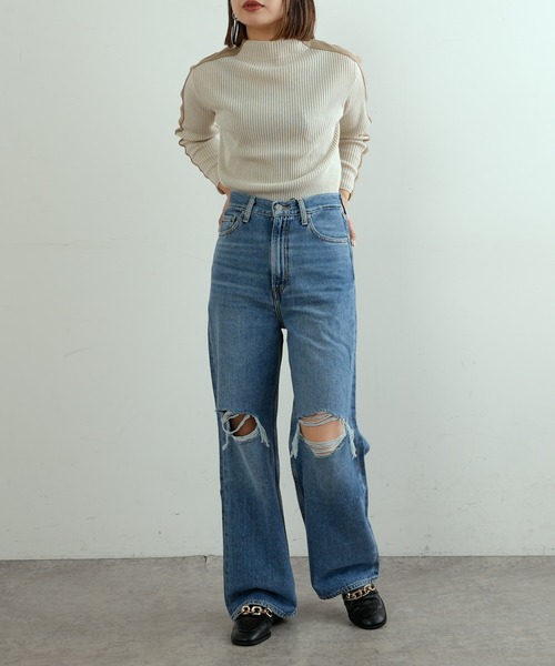 Levi's RED TAB(リーバイスレッドタブ)の「【Levi's RED TAB】HIGH LOOSE MAX OUT / リーバイス ハイルーズ マックス アウト(デニムパンツ・レディース・ブルー・25/26/27)」の6枚目の写真
