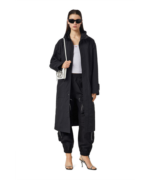 DIESEL（ディーゼル）の「レディース ラウンドDロゴ お財布ポシェット（財布・レディース・ホワイト/ブラック・UNI）」の7枚目の写真